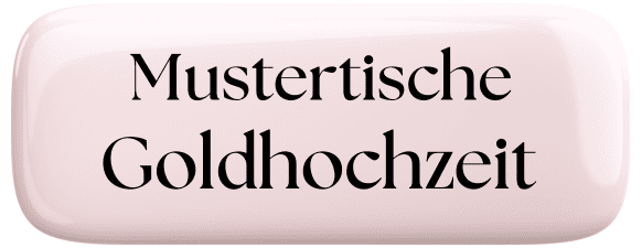 Zur Goldenen Hochzeit die Mustertische mit Tortenfiguren, Gastgeschenken und Streudeko zur Feier.